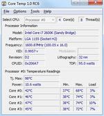 Core Temp 1.00.6 подскажет как посмотреть температуру процессора AMD - Intel.